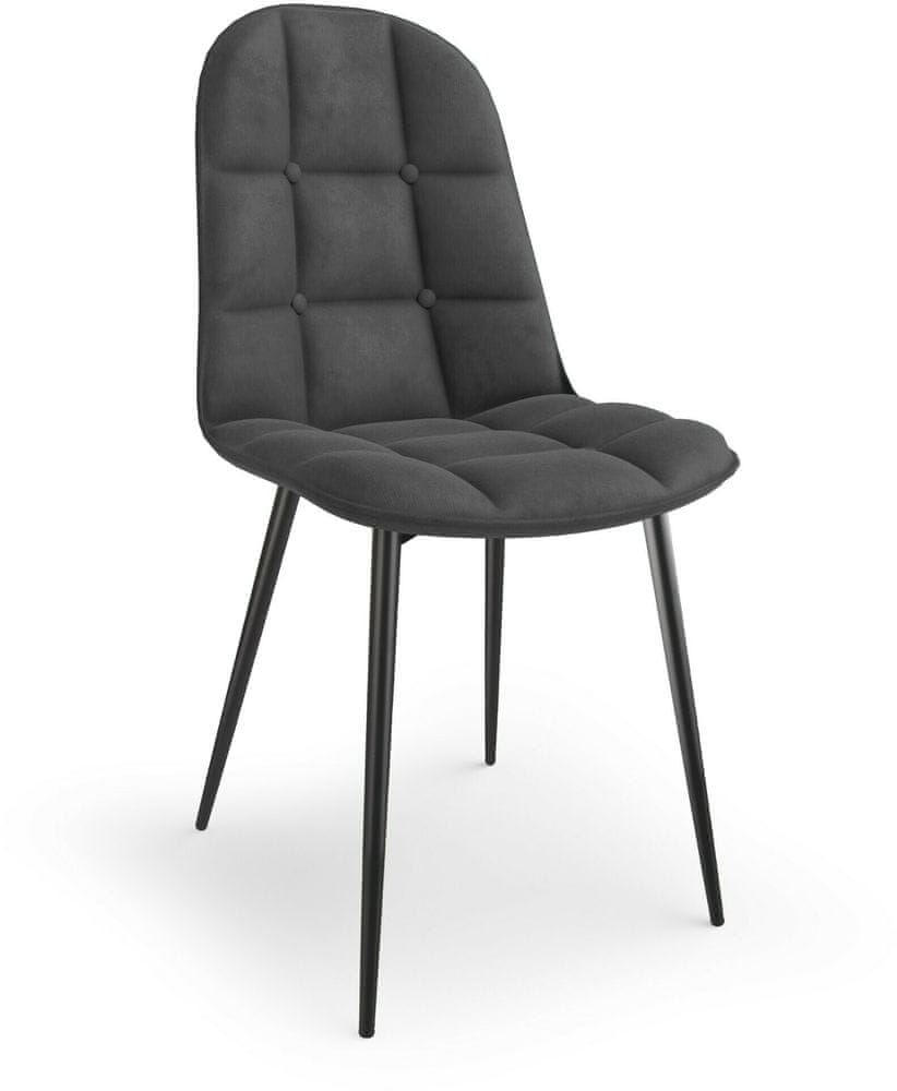 Halmar Jedálenská stolička K417, sivá